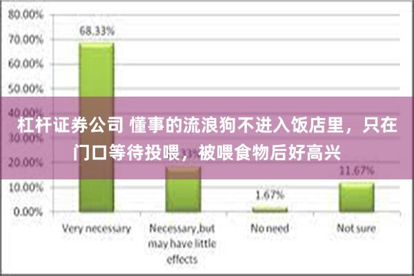 杠杆证券公司 懂事的流浪狗不进入饭店里，只在门口等待投喂，被喂食物后好高兴