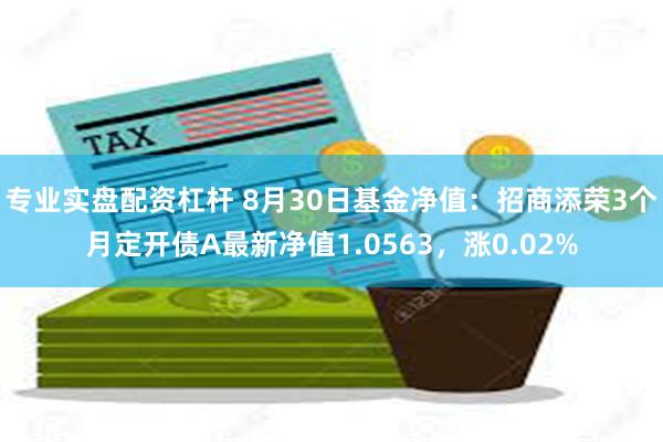 专业实盘配资杠杆 8月30日基金净值：招商添荣3个月定开债A最新净值1.0563，涨0.02%