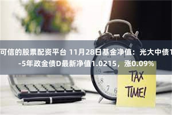 可信的股票配资平台 11月28日基金净值：光大中债1-5年政金债D最新净值1.0215，涨0.09%