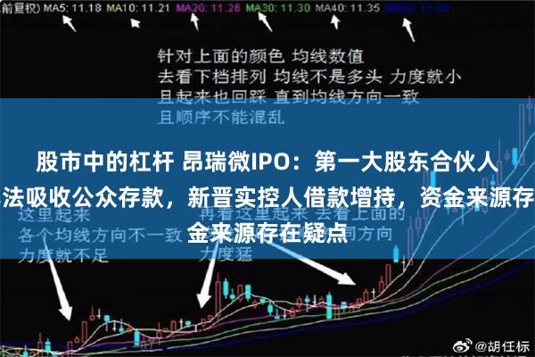 股市中的杠杆 昂瑞微IPO：第一大股东合伙人涉嫌非法吸收公众存款，新晋实控人借款增持，资金来源存在疑点